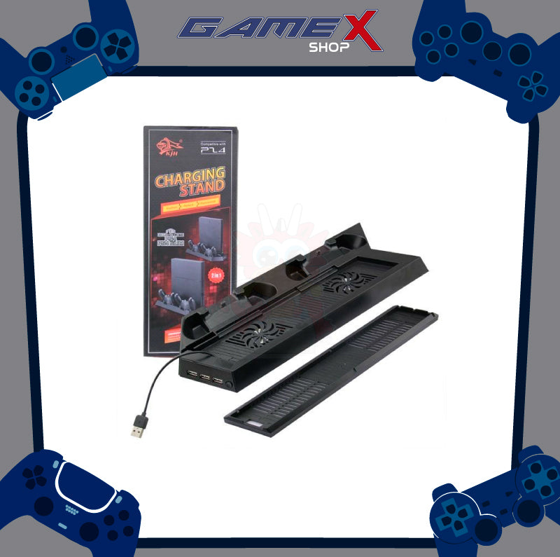 Stand cargador con ventilador 2 en 1 /Slim